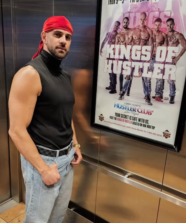 Bryan Ganoza, bailarín de Kings of Hustler en Las Vegas, Estados Unidos
