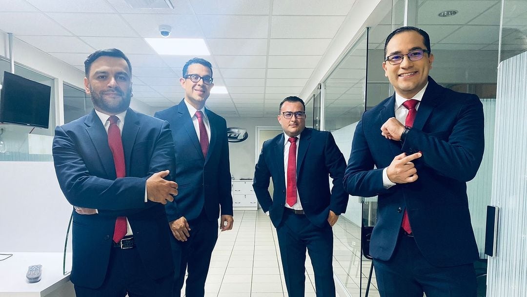 Felipe Castro, Juan Ulloa, Fabián Borbón y Miguel Calderón. Foto: Instagram.