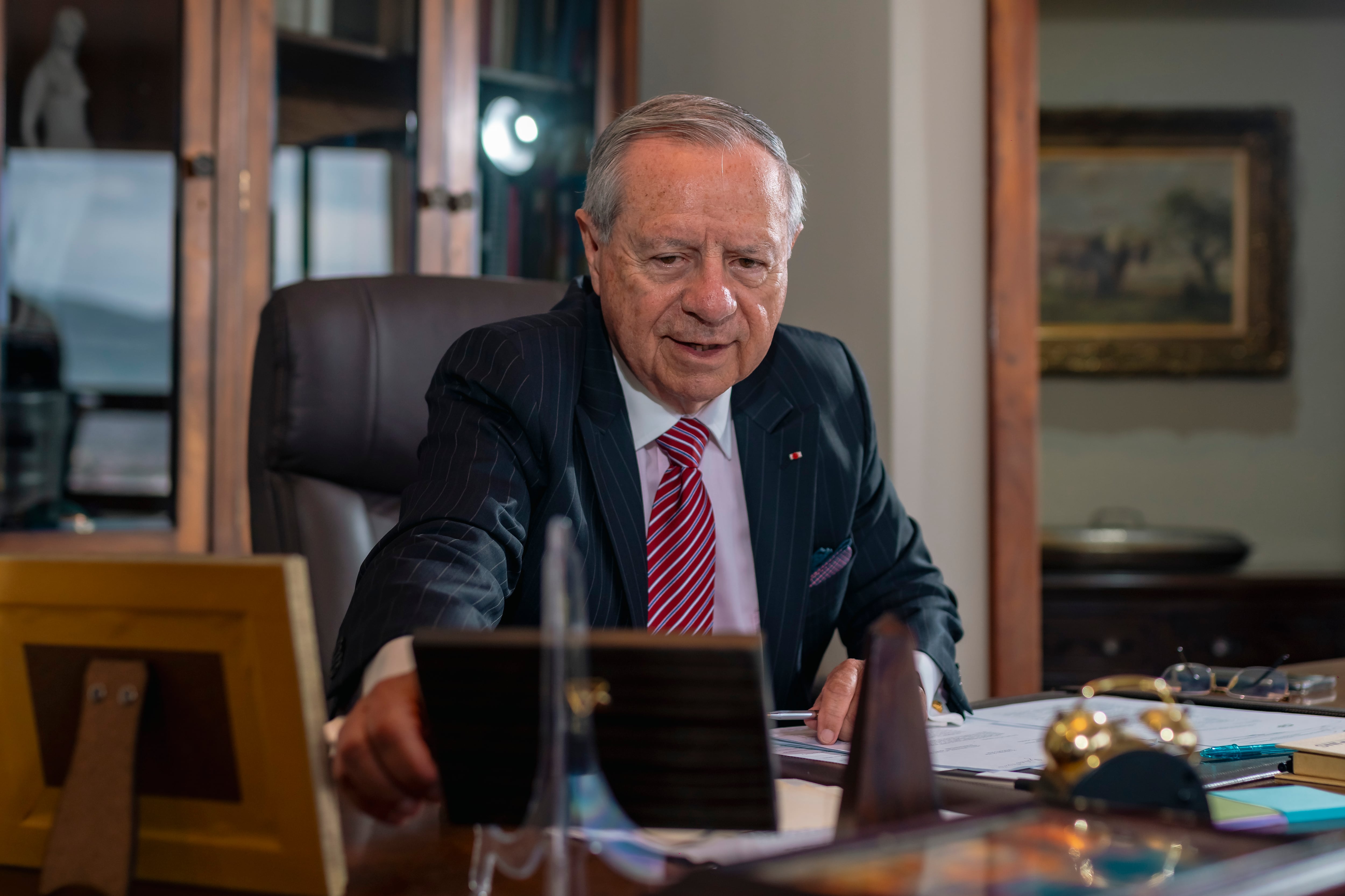 Enrique Castillo, excanciller de la República desea ser candidato a la Presidencia por el Partido Liberación Nacional. Cortesía.