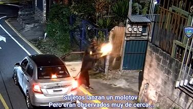 Lanzar bomba molotov contra casa en Escazú les salió muy caro a dos hombres