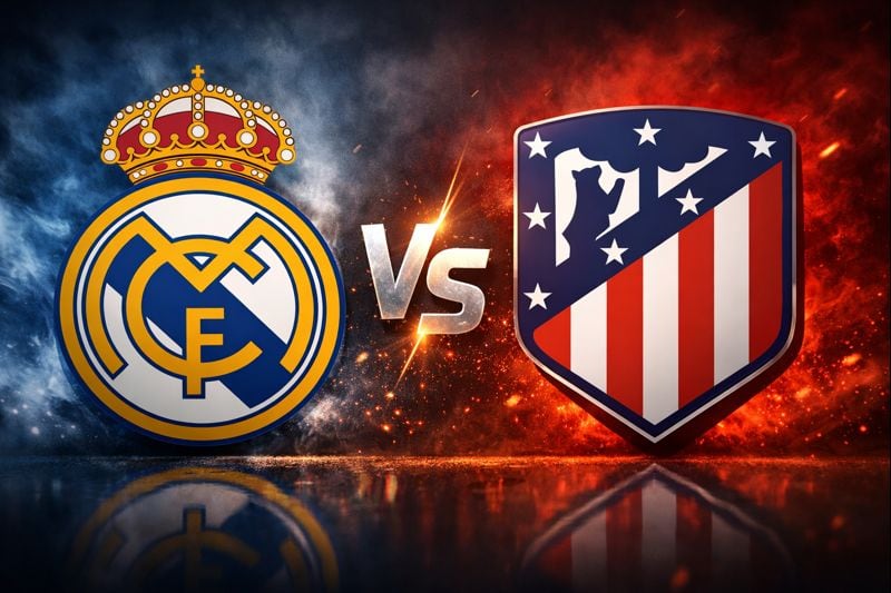 Real Madrid y Atlético de Madrid disputan el pase a la final de la Supercopa.