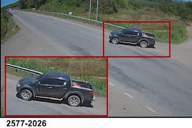 OIJ busca este misterioso pick up negro que podría llevarlos hasta los responsables de un homicidio