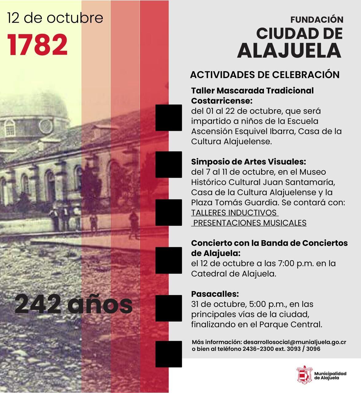 Alajuela contará con una serie de actividades para todos.