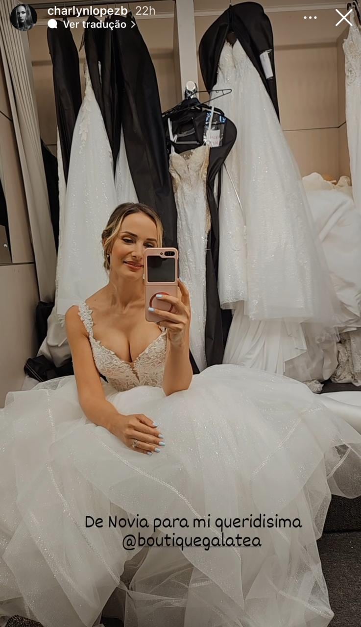 Charlyn López vestida de novia