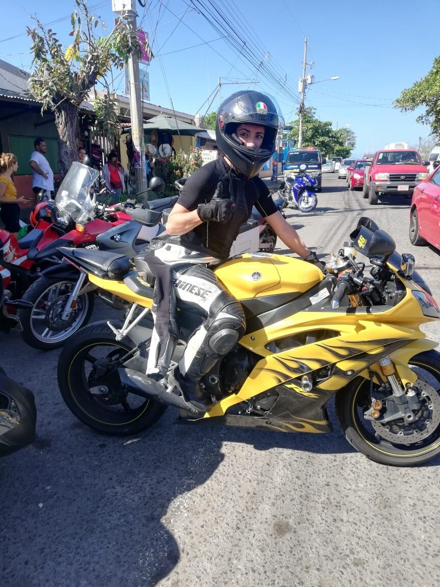 Abigail Prado, joven motociclista que falleció al chocar contra un árbol en Guanacaste. Foto cortesía.