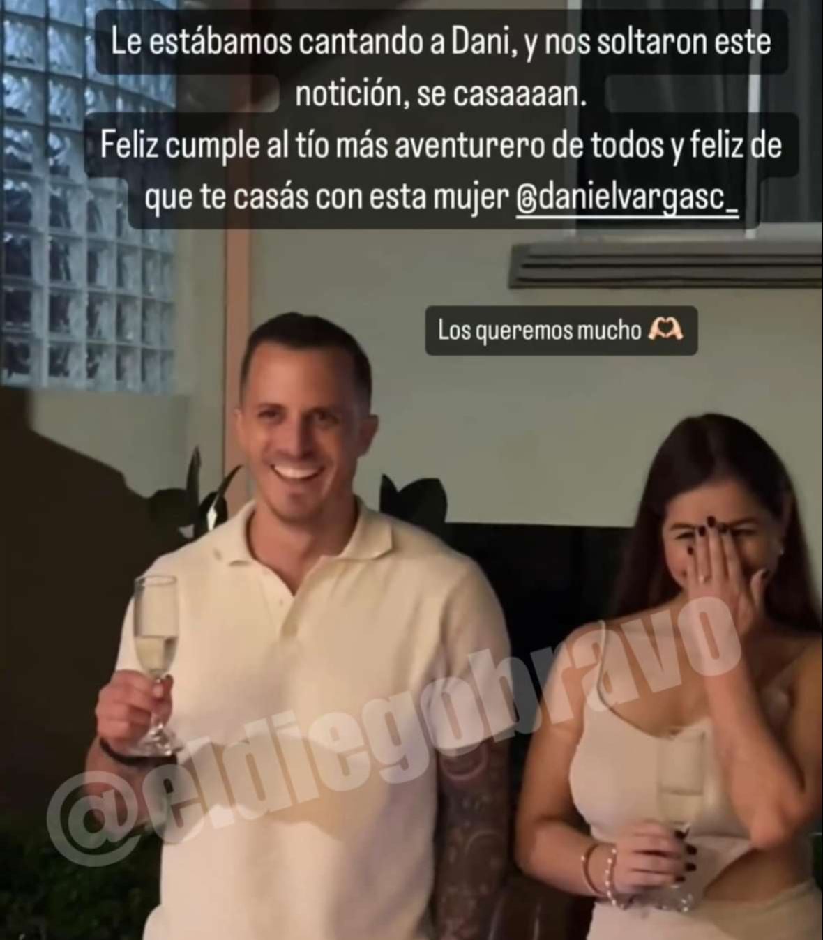 Daniel Vargas y Shirley Álvarez tienen poco más de dos años de relación