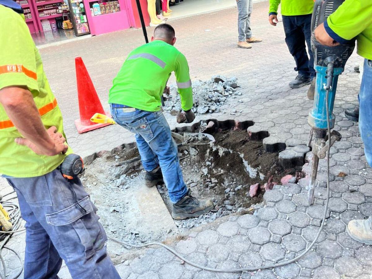 Así fueron los trabajos de la municipalidad con los cuales se descubrieron las vías.