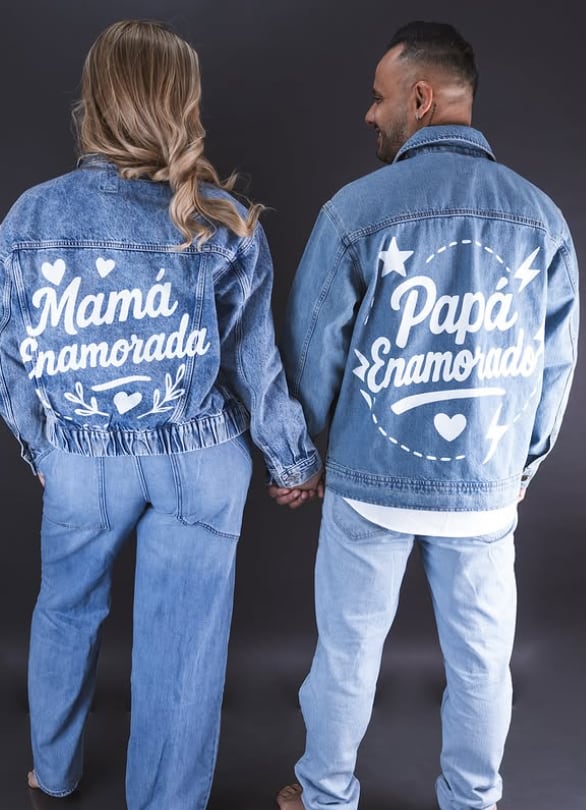 Allan Alemán y su pareja Melissa Murillo, a pocos días del nacimiento de su hijo Alessandro.