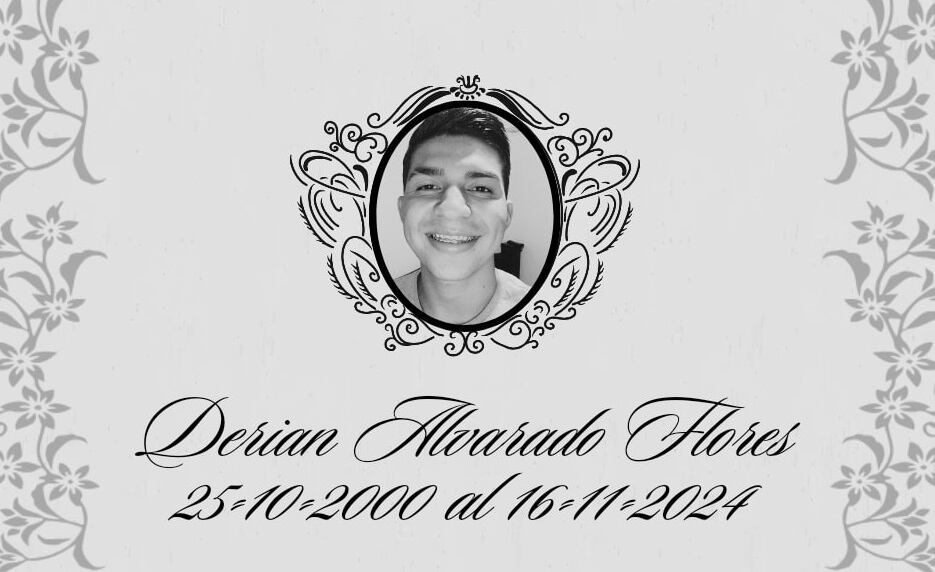 Derian Alvarado, joven fallecido en accidente cerca del parque de La Paz