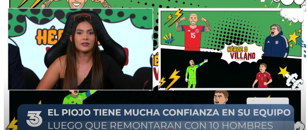 La periodista Irene Chinchilla estuvo como invitada en el programa Tercer Tiempo, del canal Opa. Captura de pantalla.