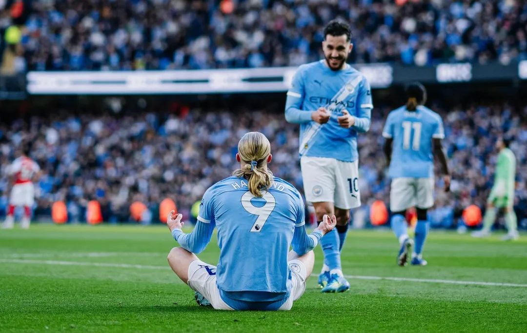 Haaland marcó el gol de la victoria para el City