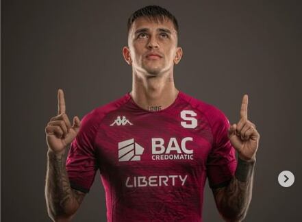 El jugador de Saprissa Joserth Hernández. Foto: Tomada de Instagram