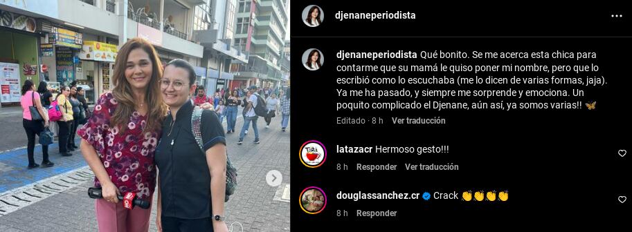 Djenane Villanueva, periodista de Repretel