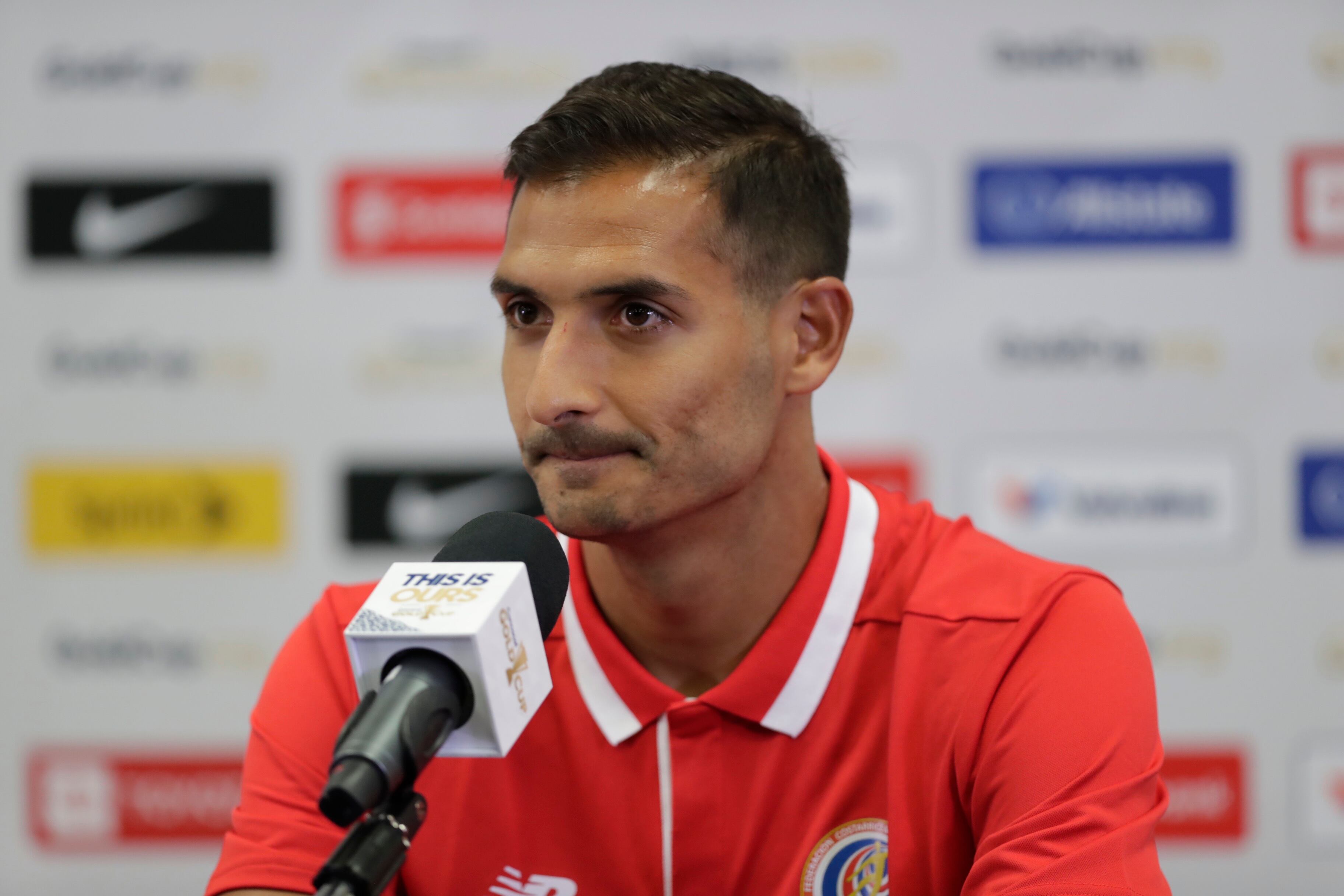 15/06/2019, San José, Estadio Nacional, conferencia de prensa del entrenador de la selección de Costa Rica Gustavo Matosas y el jugador de la selección de Costa Rica Celso Borges. Fotografía Jose Cordero