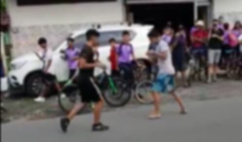 Autoridades investigan supuesto torneo de peleas callejeras organizado por colegiales de Pococí. Foto cortesía.