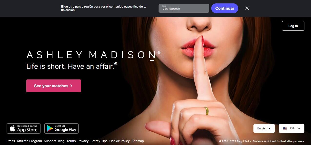 Ashley Madison es una página para infieles