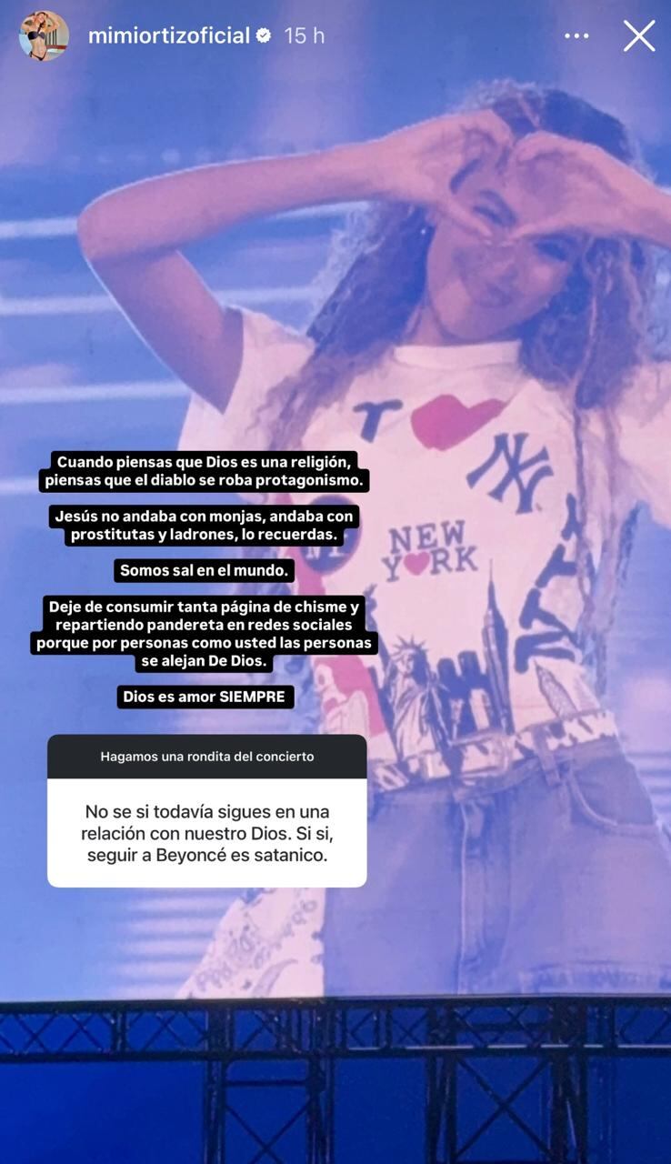 Mimi Ortiz puso en su lugar a quien la señaló y hasta le dijo que dejara de consumir páginas de chismes