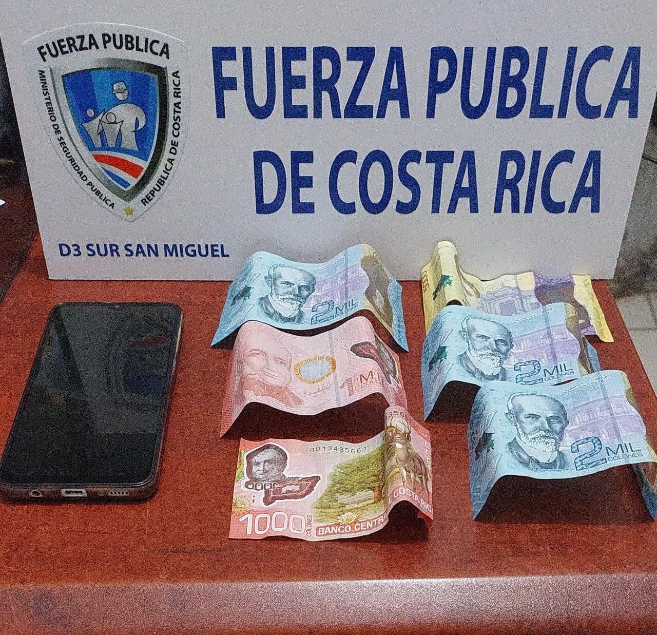 Detenidos por Fuerza Pública en Desamparados. Foto MSP.