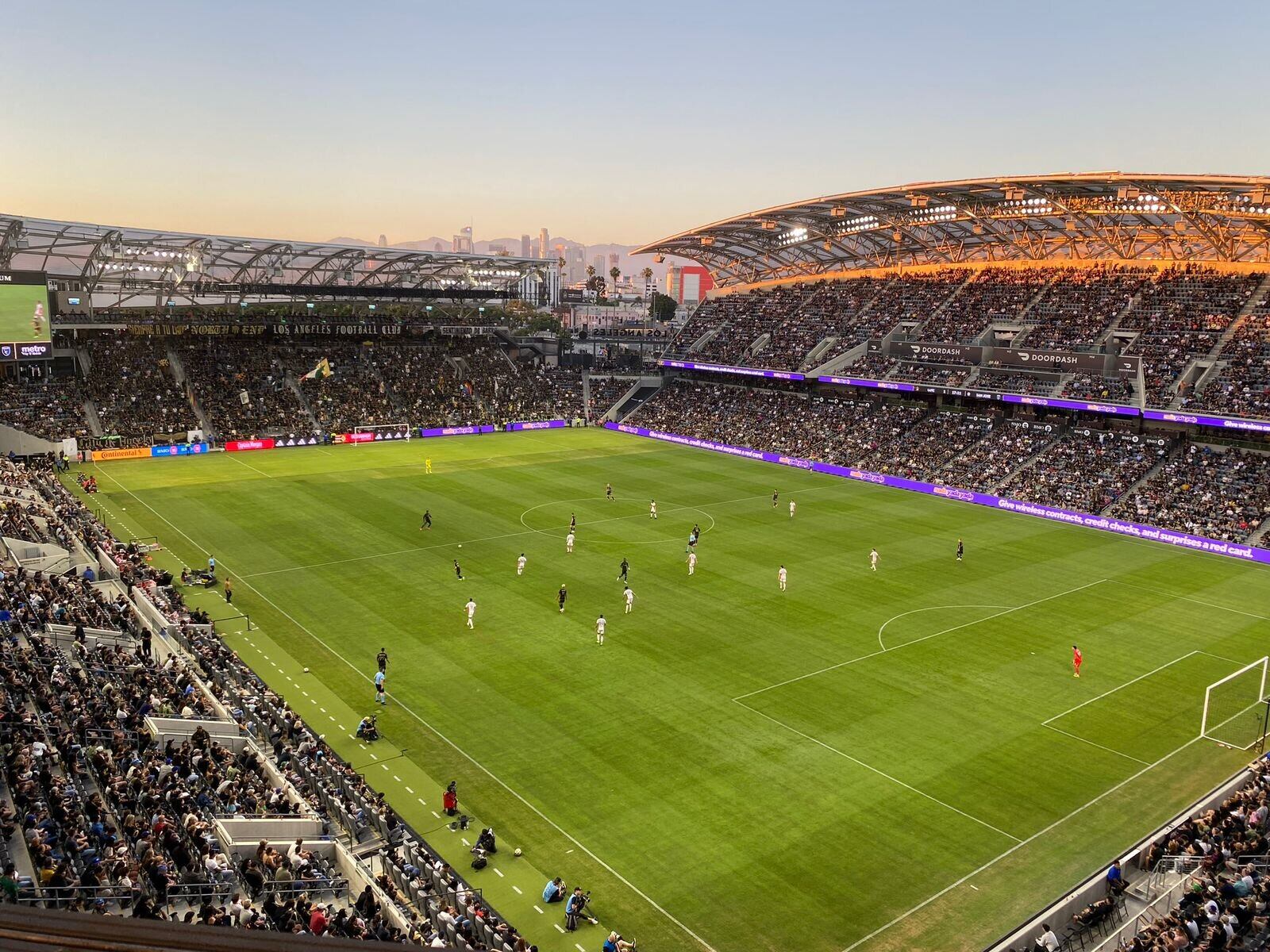 Así se ve el estadio BMO desde el palco de prensa.