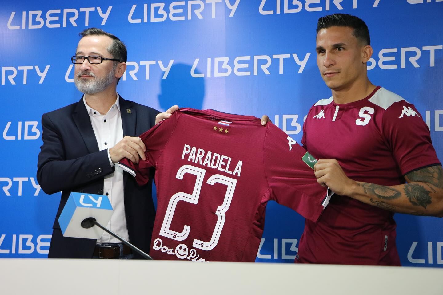 Presentación de los nuevos jugadores del Saprissa. Prensa Saprissa.