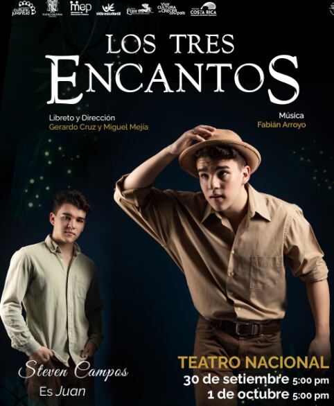 Steven Campos es el protagonista del musical "Los tres encantos", donde también tiene que cantar. Facebook