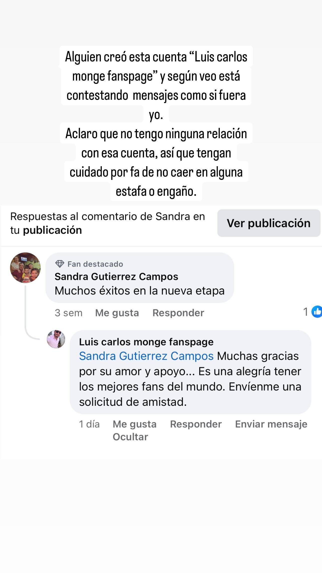 Periodista Luis Carlos Monge.