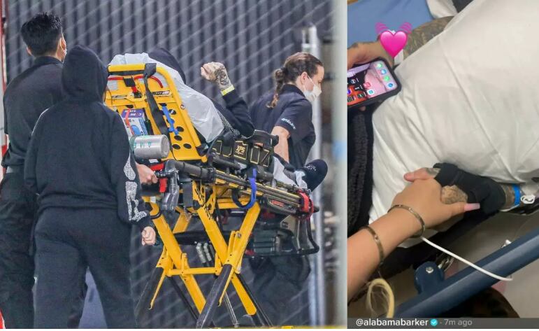 Foto compartida en redes por Alabama Barker.