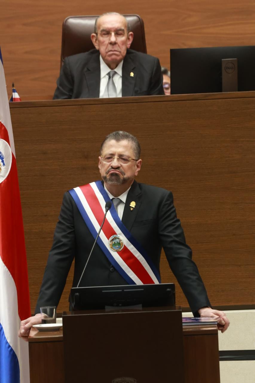 Informe de labores de Rodrigo Chaves en la Asamblea Legislativa