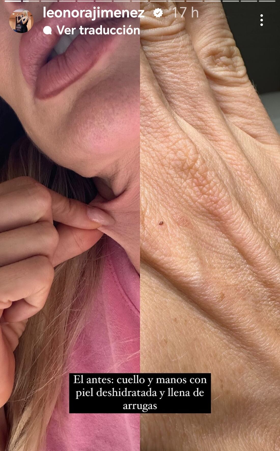 Leonora Jiménez, exmodelo y empresaria.