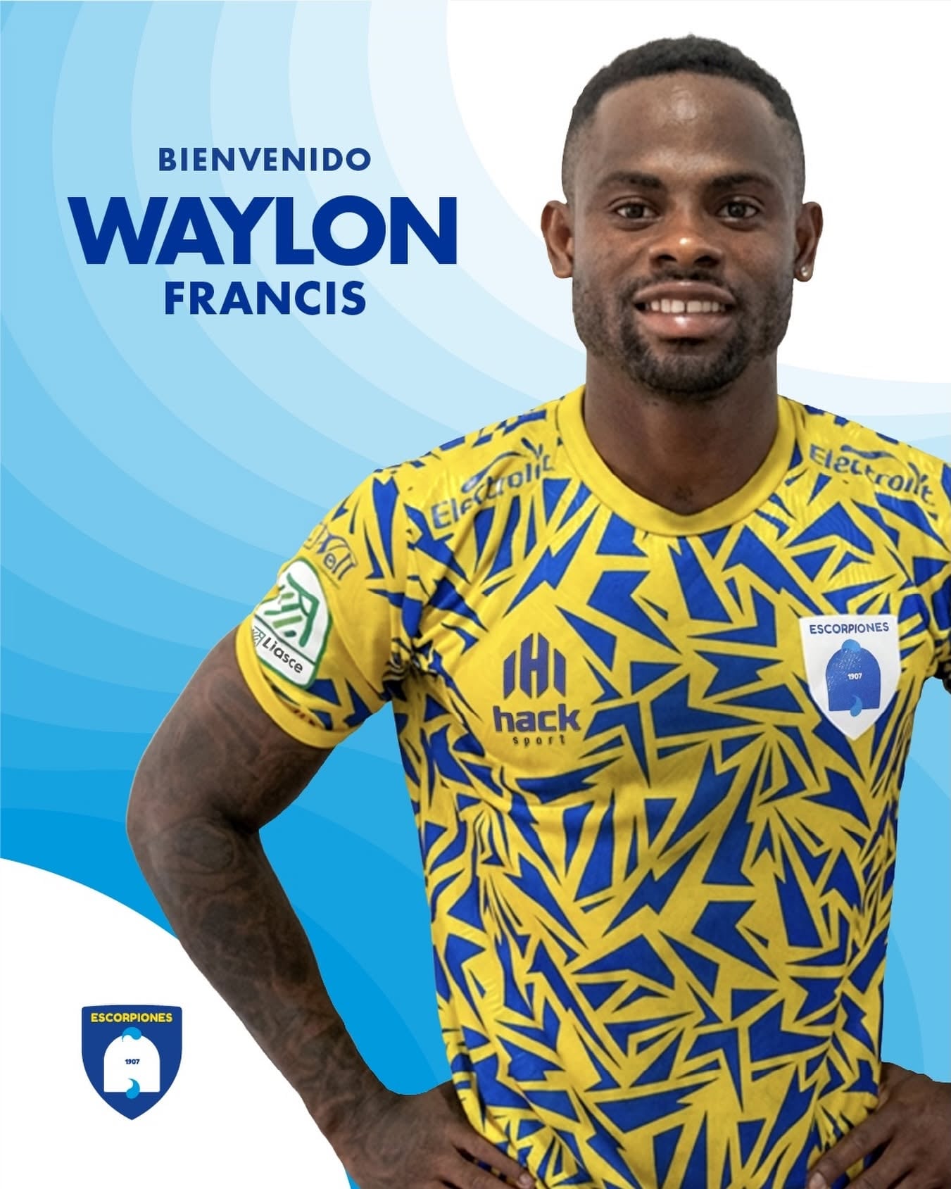 Waylon Francis ahora es ficha de Escorpiones.