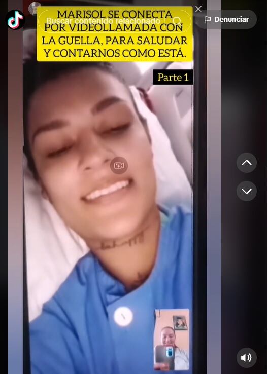 Marisol reapareció este lunes en TikTpk. Captura de pantalla.