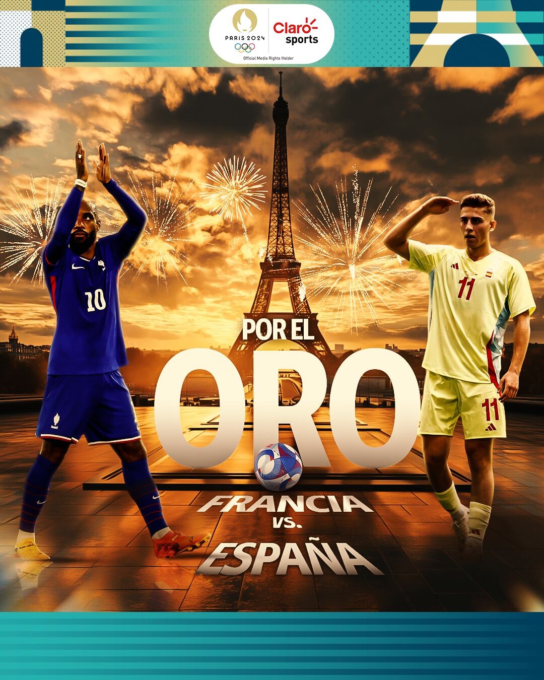 Francia y España se medirán por el oro olímpico en fútbol masculino