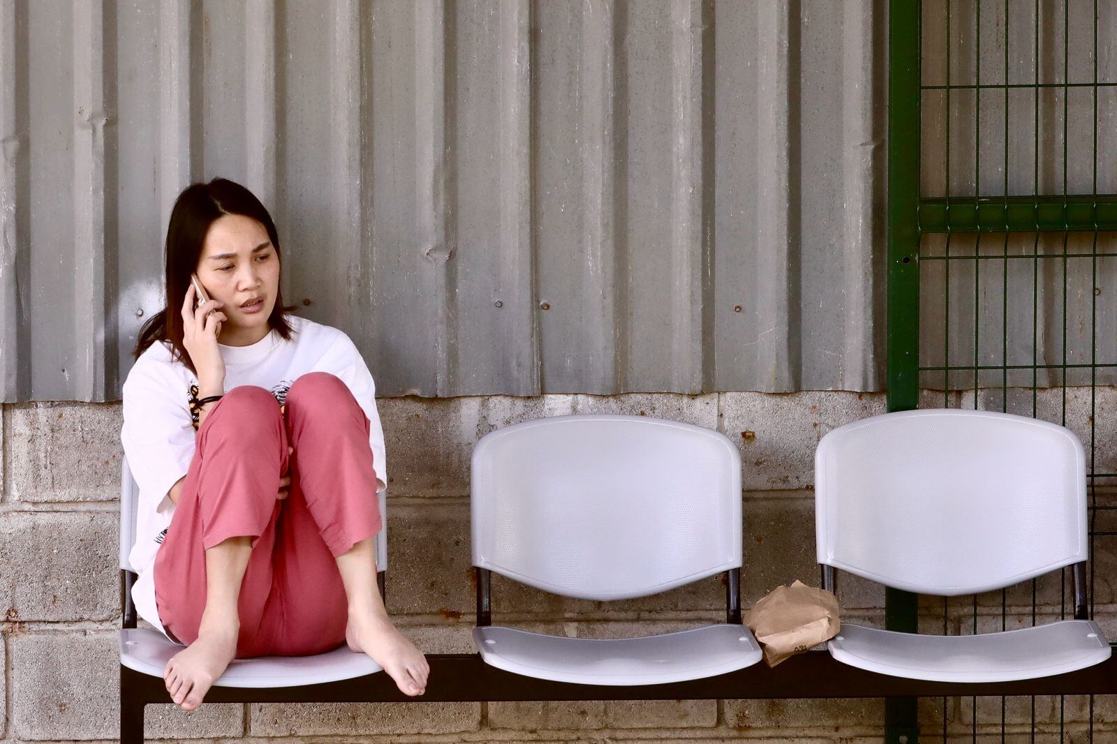 21/02/2025, Puntarenas, Ciudad Neilly, en el centro de Migración CATEM Centro de Atención a Migrantes en Ciudad Nelly Corredores de Puntarenas se encuentran los migrantes deportados de los Estados Unidos.