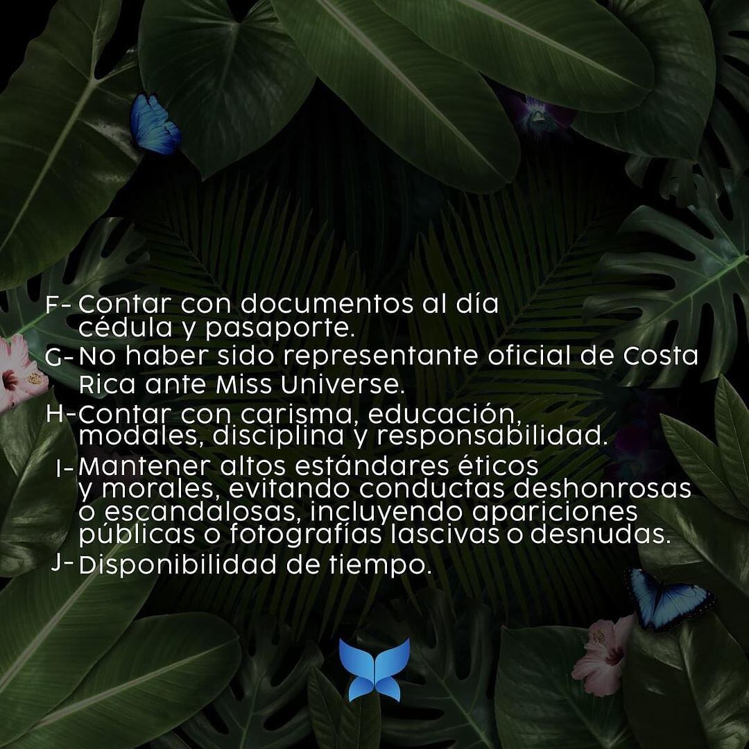 Requisitos para Miss Universe 2024 de parte de la organización de ¡Opa!.