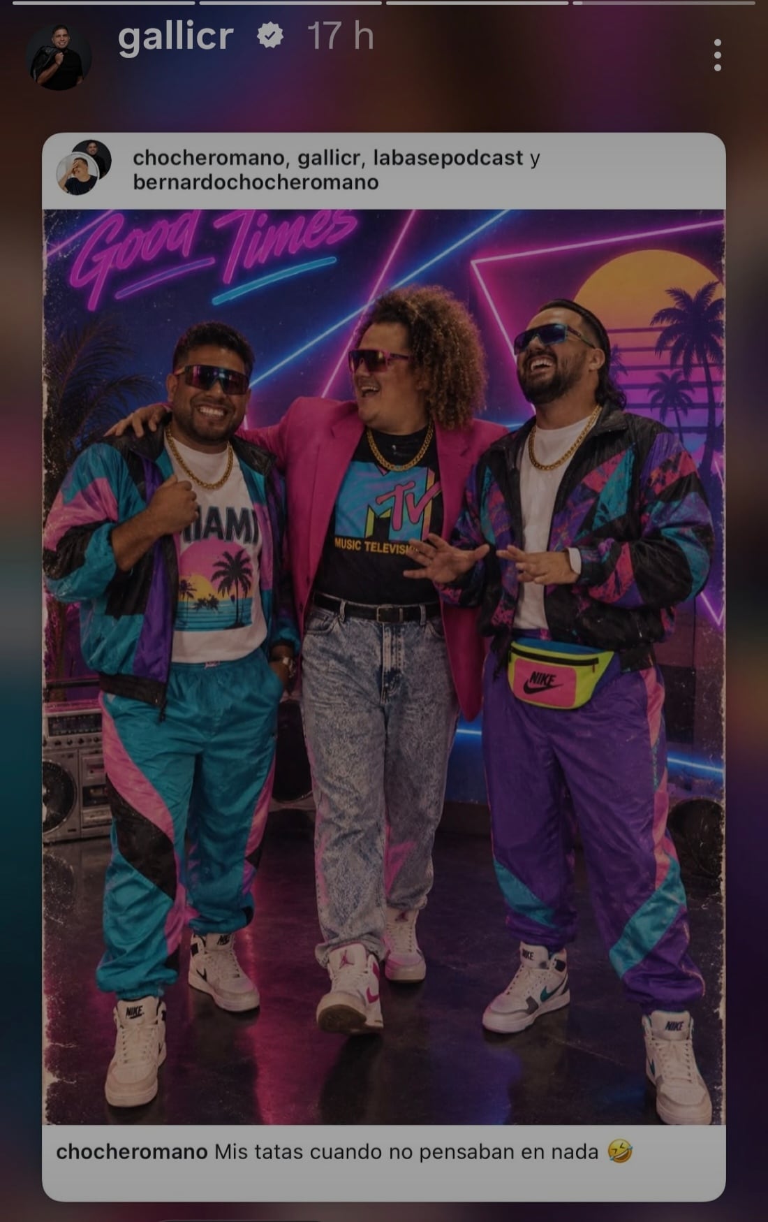 Famositicos, cantantes e influencer se unieron al trend de los 80’s.
