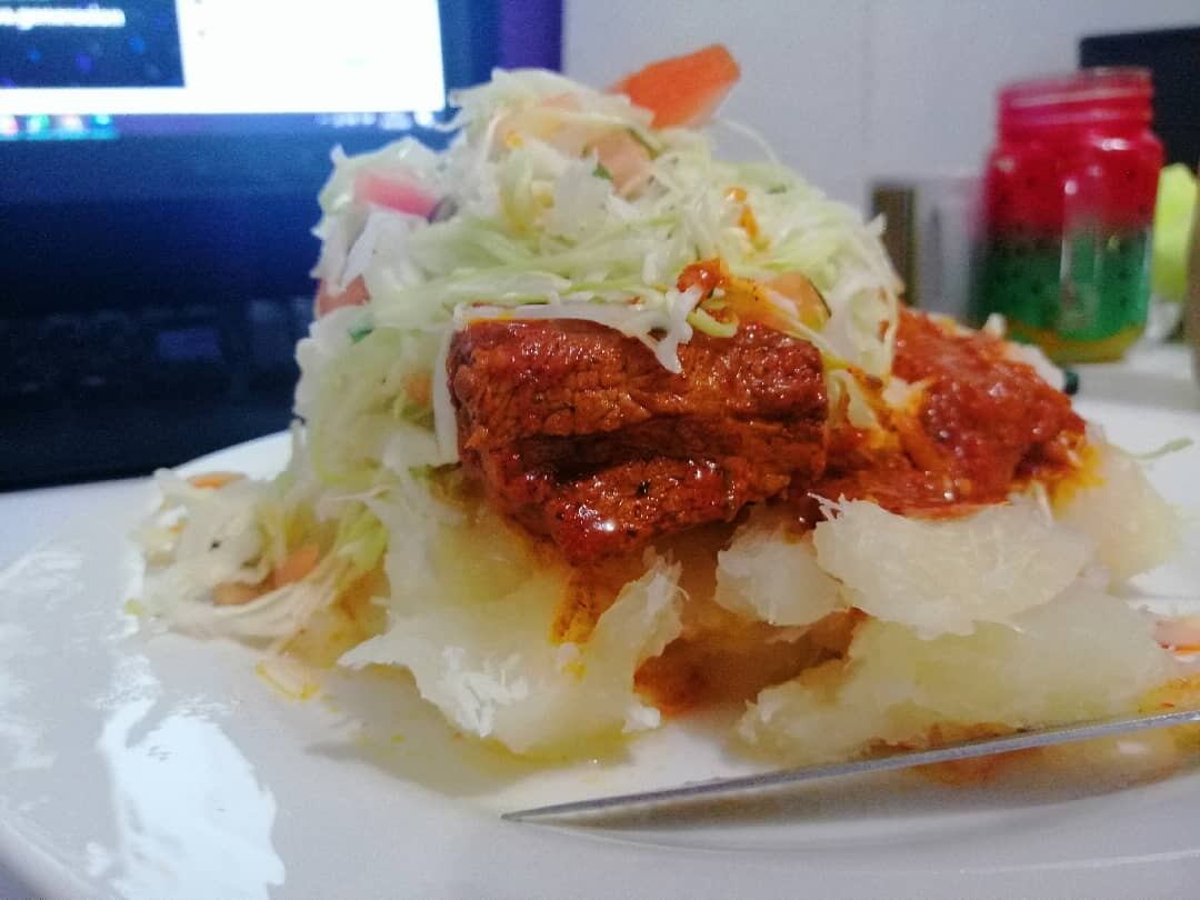 Vigorón, un platillo típico de Nicaragua que se consume en grandes cantidades en Costa Rica por los nicaragüenses que viven en suelo tico