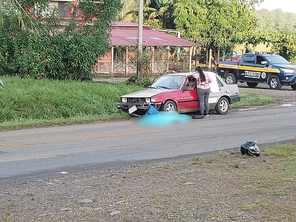 Motociclista falleció en accidente al esquivar un perro en Sarapiquí
