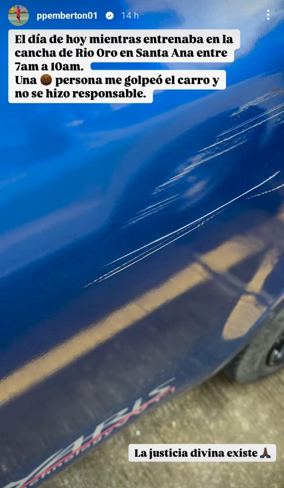 Patrick Pemberton reveló que fue víctima de una injusticia. Instagram.