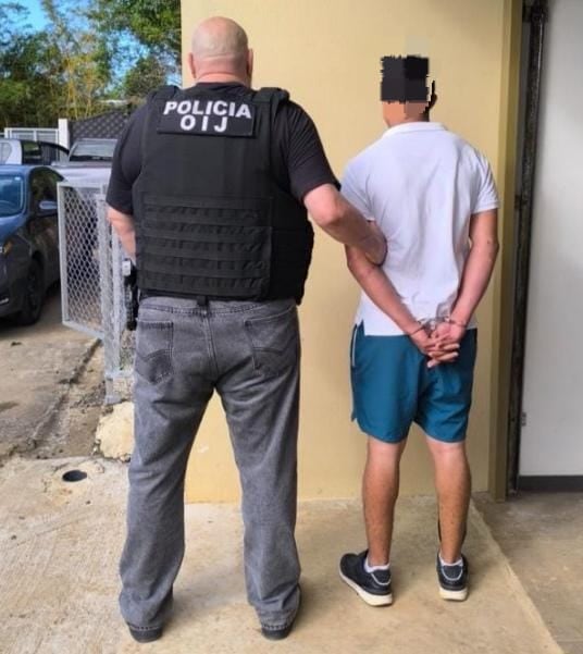 El joven sospechoso trabajó dos años en la casa de los ofendidos. Foto OIJ.