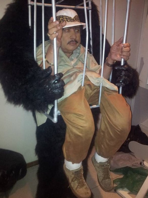 Carlos Ramos, El Porcionzón, en sus transformaciones de El Chinamo.