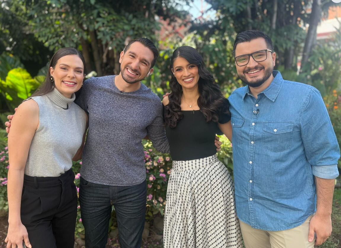 Los presentadores de Buen día en este martes Santo fueron Jennifer Segura, Juan Carlos Zumbado, Carolina Monge y Daniel Céspedes.
