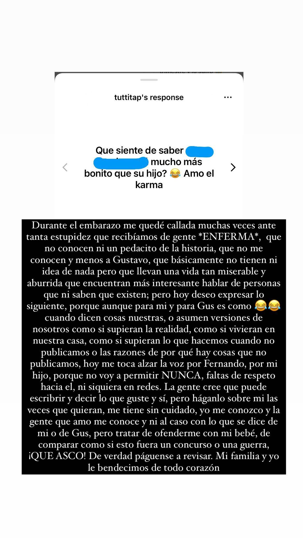 Michelle Naranjo se no aguantó las ganas y estalló en redes al defender a su hijo. Instagram