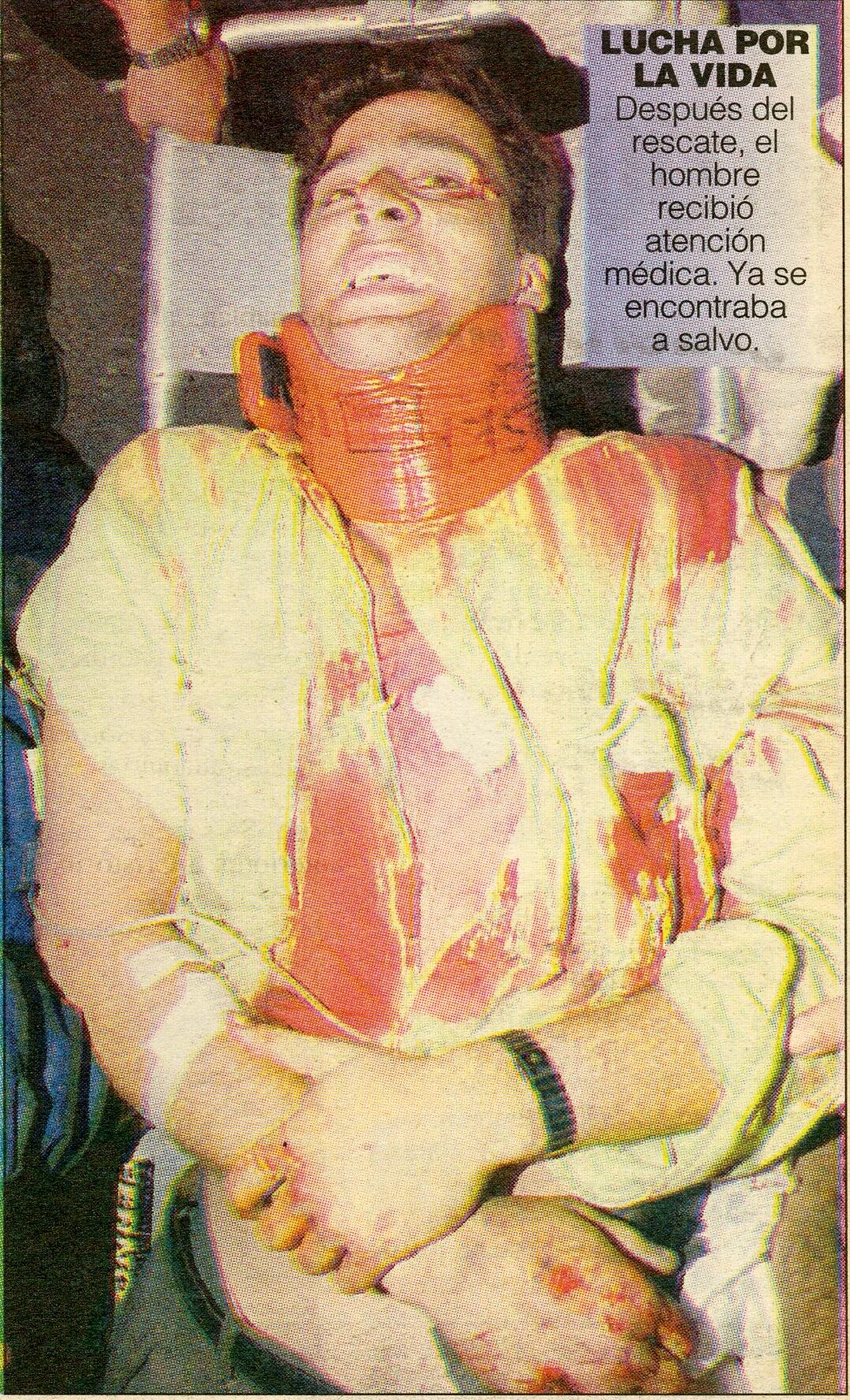 Novelón accidente del tren en 1992. Foto Archivo.