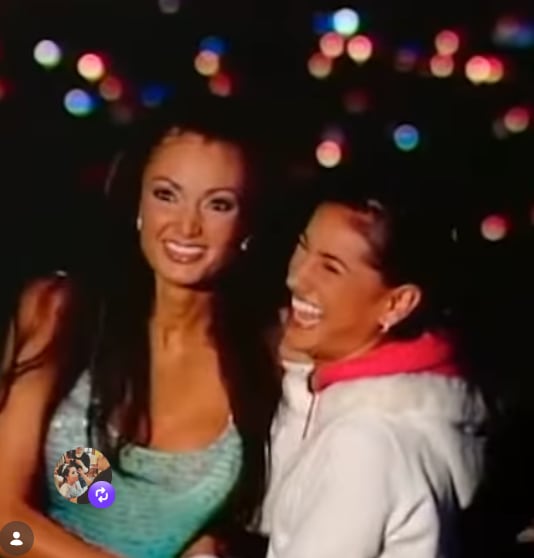 Marilin Gamboa y Nancy Dobles cuando presentaban juntas El Chinamo.