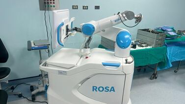 Conozca a Rosa, un robot especializado en cirugías de reemplazo de rodillas en dos hospitales del país