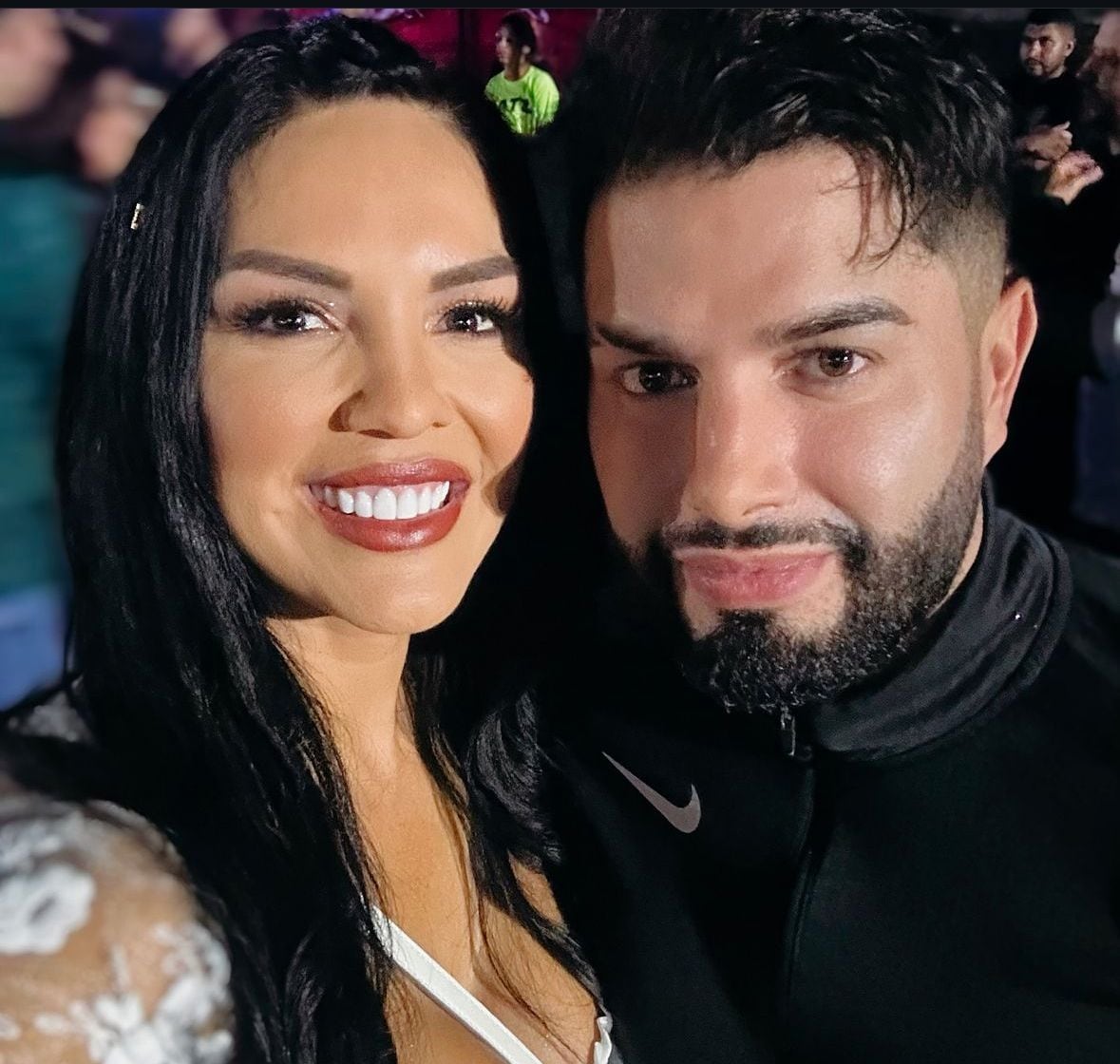 marcela Negrini y su esposo