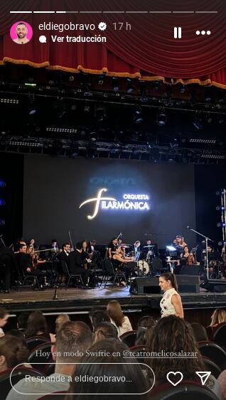 Esta fue una de las historias compartidas por el youtuber Diego Bravo. Foto: Instagram