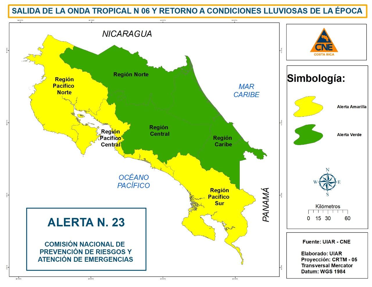 CNE lleva ayuda a comunidades aisladas en Tarrazú. Foto CNE.