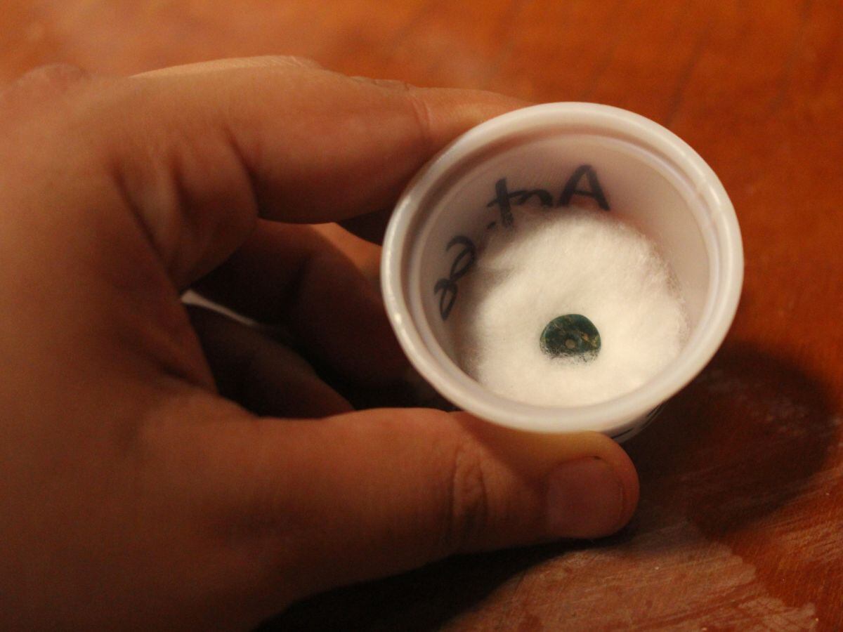 Los collares de piedras verdes fueron uno de los descubrimientos más llamativos de la excavación. Foto: Cortesía.