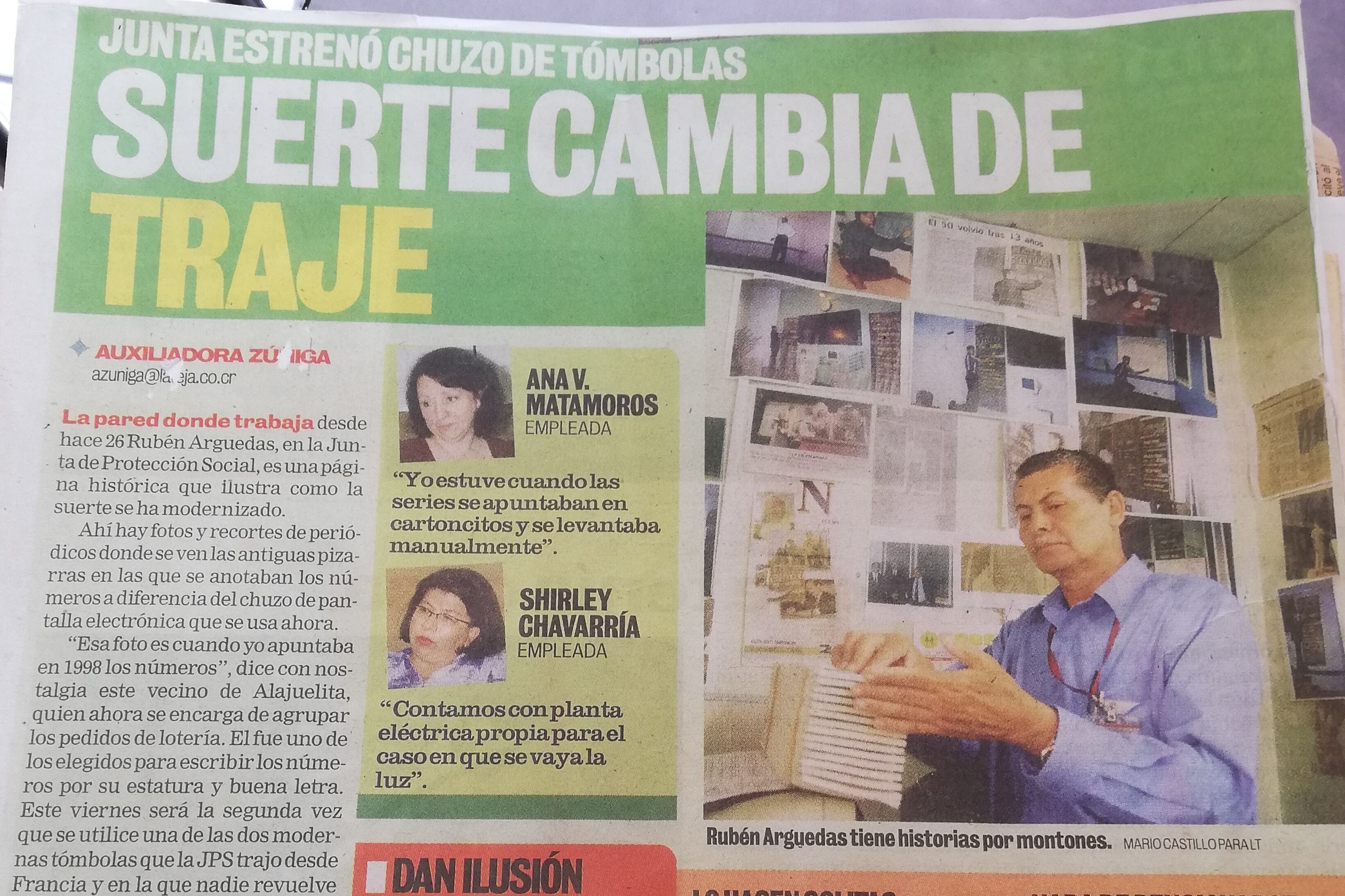 A la una de la tarde de este viernes 30 de octubre, Rubén Arguedas Núñez, conocido como “El Flaco de la pizarra”, va a llegar por última vez a la Junta de Protección Social para despedirse de sus compañeros y acogerse a su pensión.